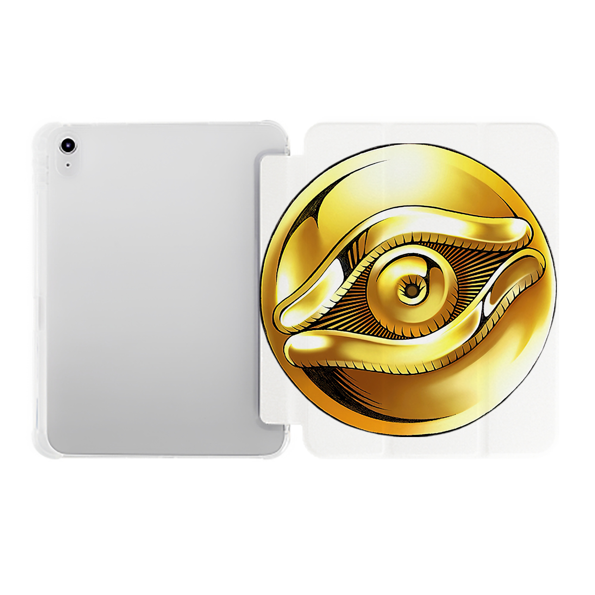 （画像用） 遊☆戯☆王 Yu-Gi-Oh! IPad ケース ペン収納付き 三つ折りスタンド PUレザー×シリコン 対応機種9.5/10.5/10.9インチ